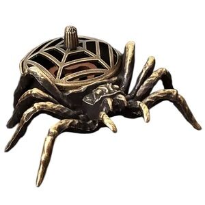 Incense Burner 2.4” Spider Bronze w/ Incense